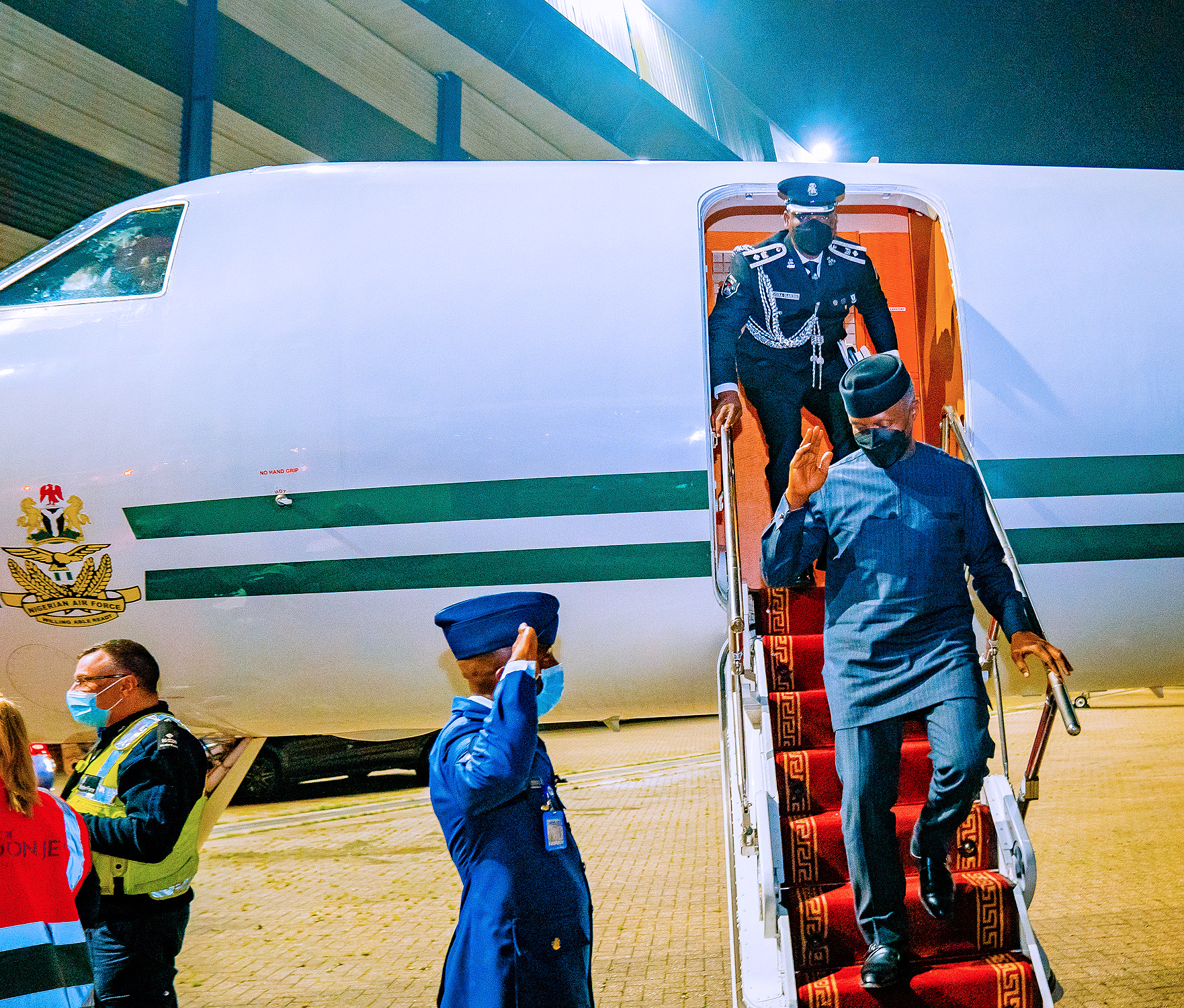 Osinbajo SAN arrives in London, UK ahead of the UN Energy Summit