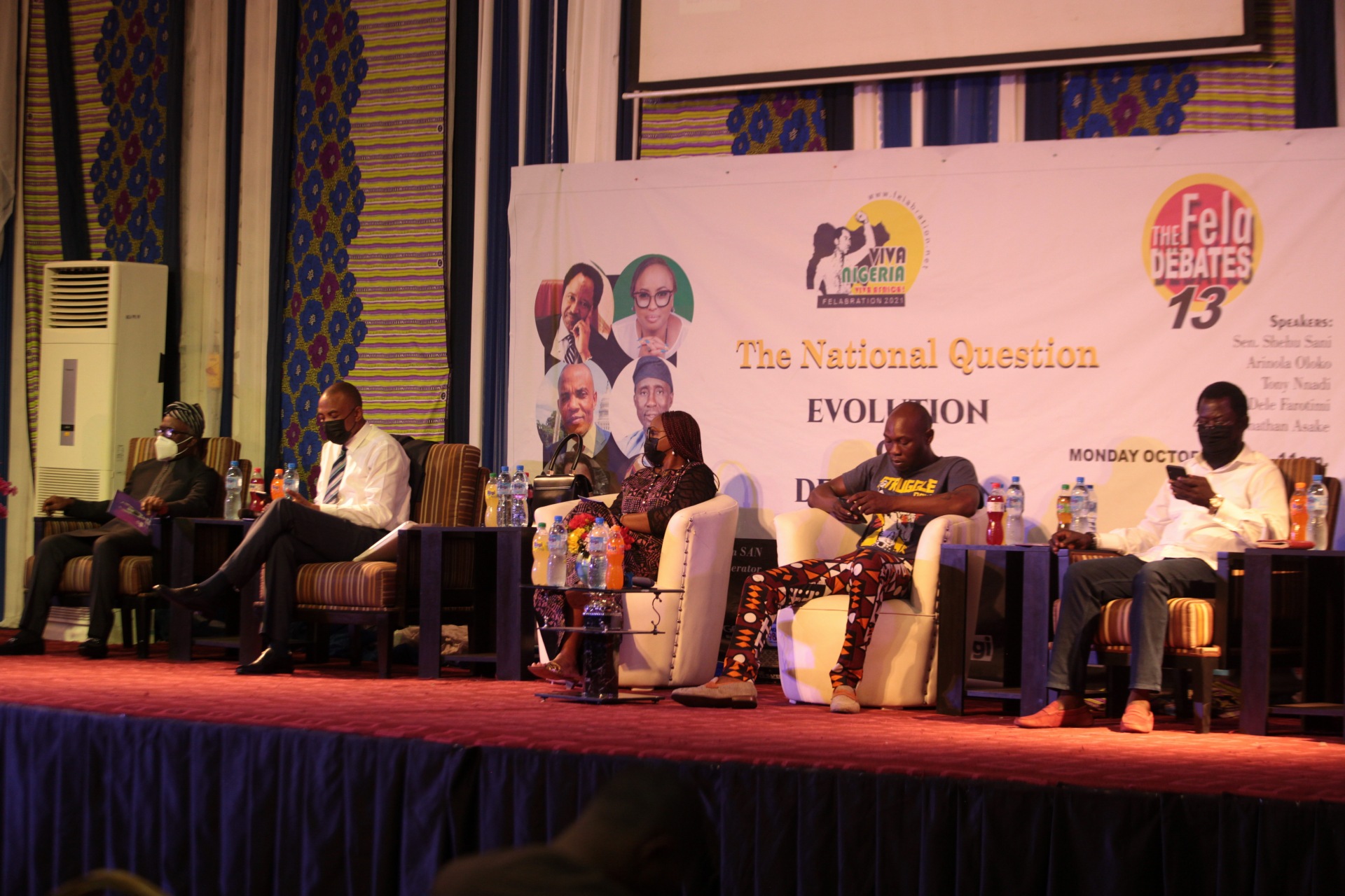 The panelists at the event.