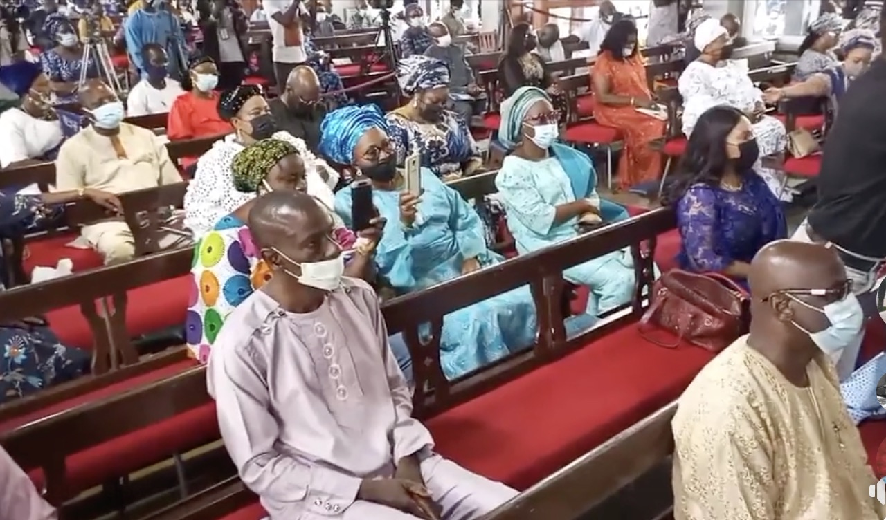 Some of the mourners at All Saints Church Jericho Ibadan