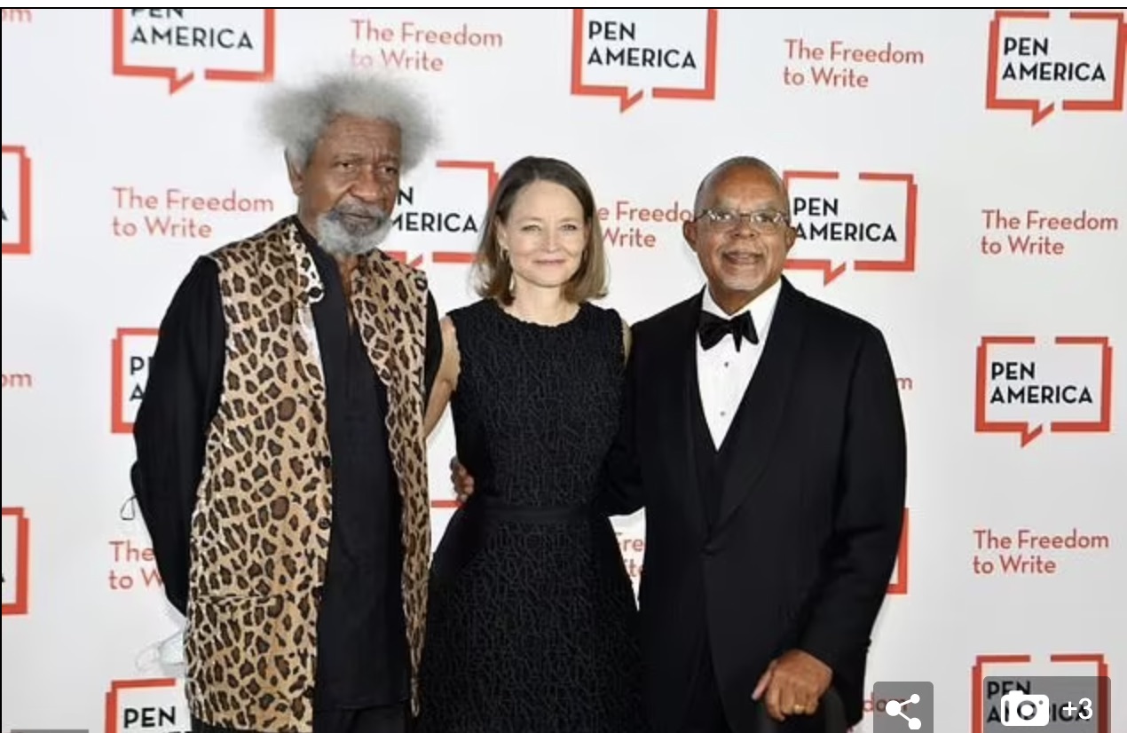 Soyinka, Jodie Foster and Henry Louis Gates Jr.