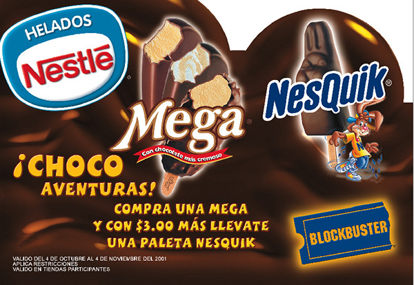 Spanish ad for chocolate products