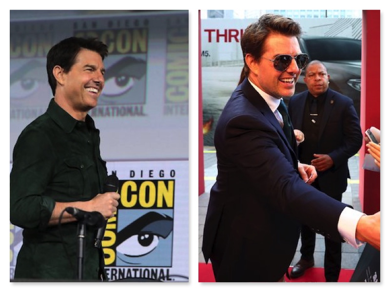 Tom Cruise in 2019 and 2018