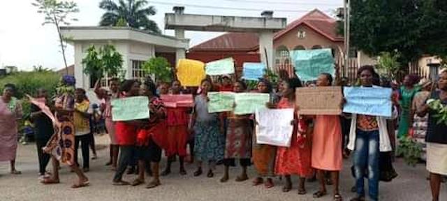 Women protest against herdsmen in Rivers