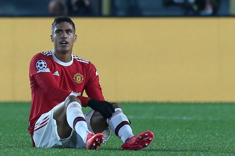 Raphael Varane out of action for one month