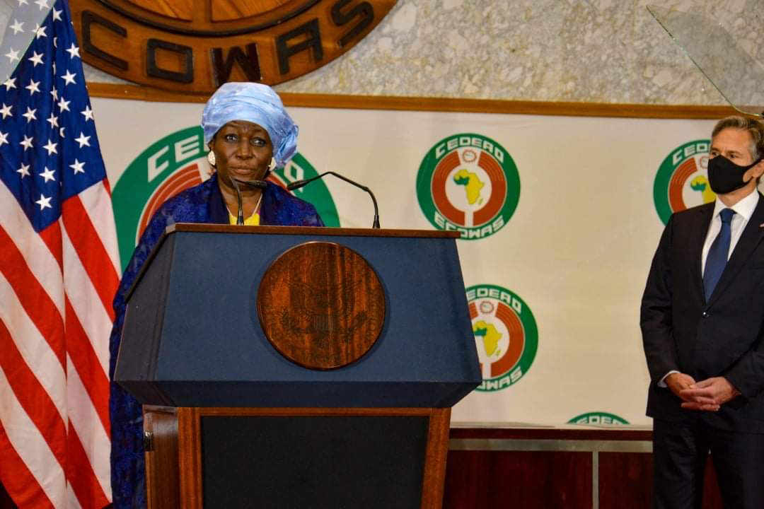 Mrs Finda Koroma presenting ECOWAS 2022 budget to the AFC
