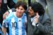 Lionel Messi and Diego Maradona