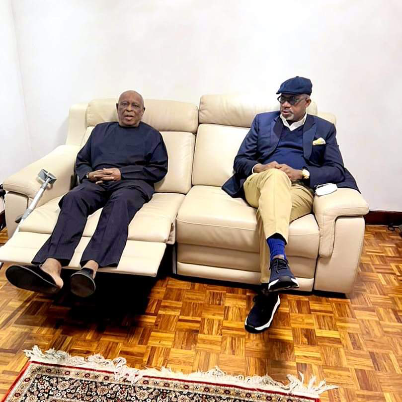 Ogun State Governor Dapo Abiodun and Olusegun Osoba