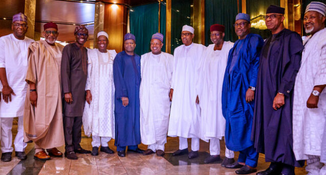 APC governors with president Buhari