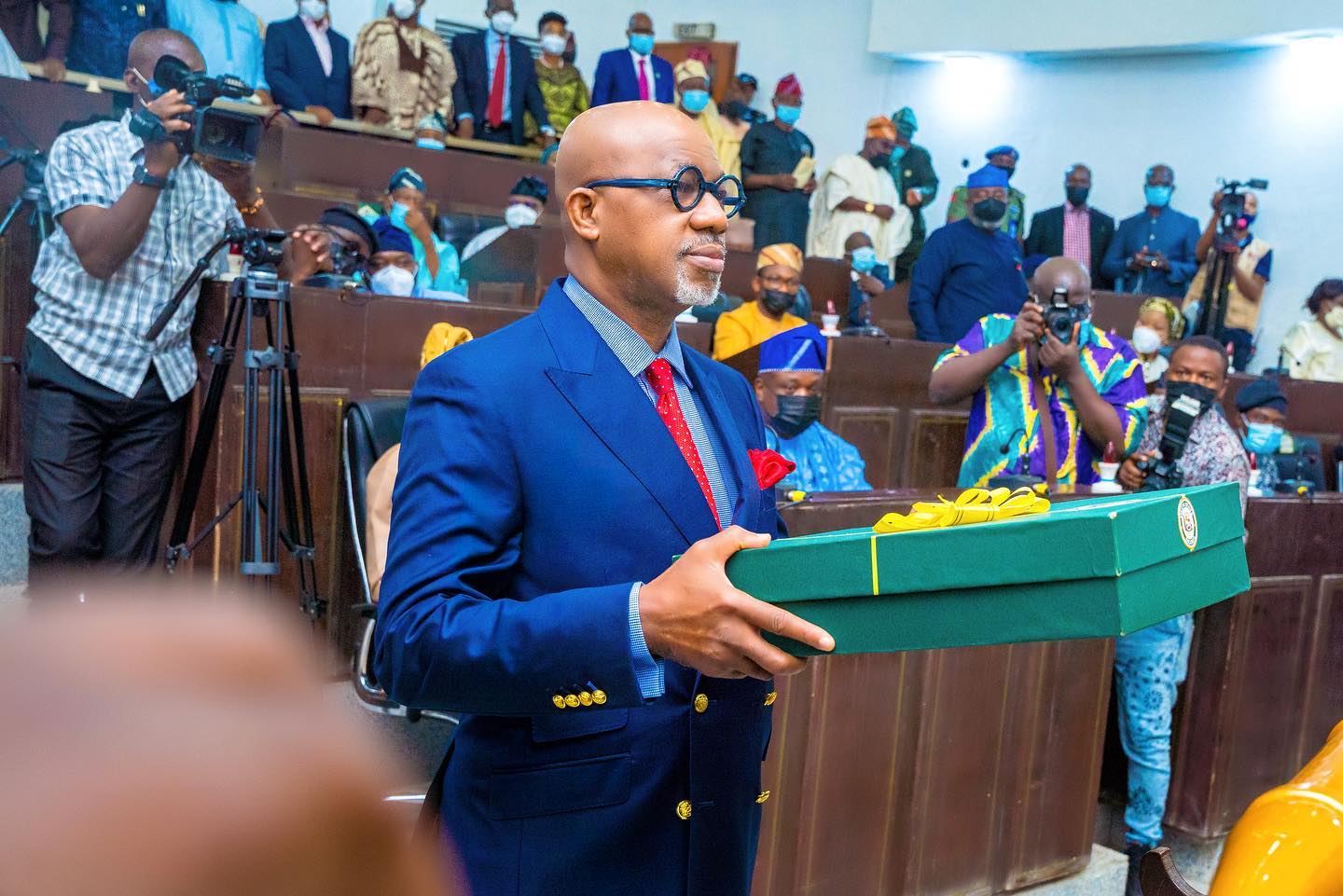 Abiodun laying the budget before the House of Assembly