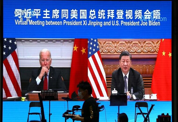 Biden, Xi during their virtual meeting on Monday:Tuesday