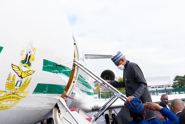 Buhari leaves Paris for Durban