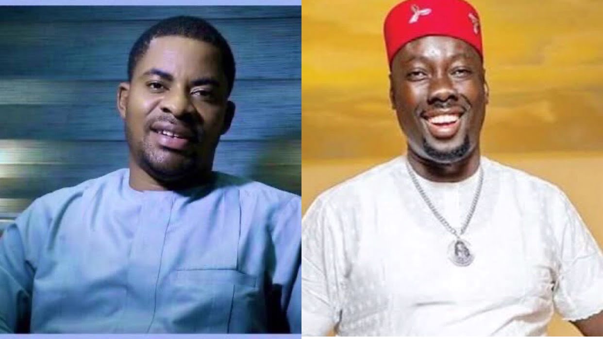 Deji Adeyanju and Obi Cubana