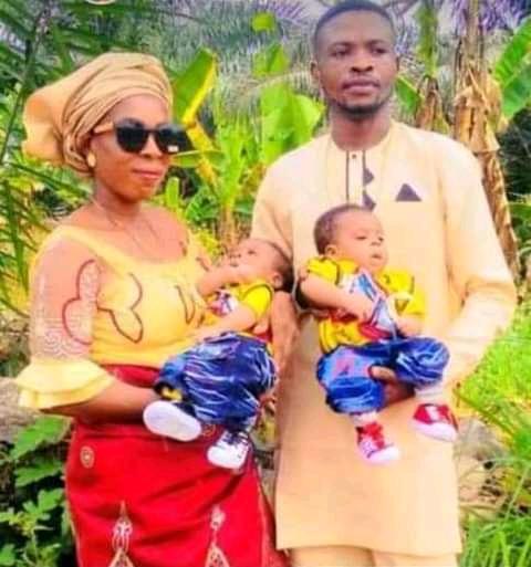 The murdered couple, late Mr and Mrs Chidi and Rita Edebor and their twin.