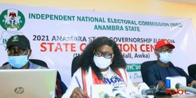 Dr Florence Obi, INEC chief returning officer for Anambra