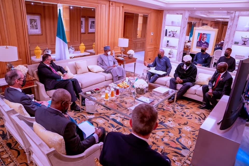 Buhari during the meeting