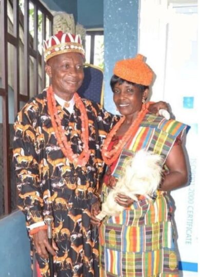Late king HRH Eze Napoleon Amadi of Chokocho community in Etche local government area in Rivers and Queen Gladys, his wife and suspected killer