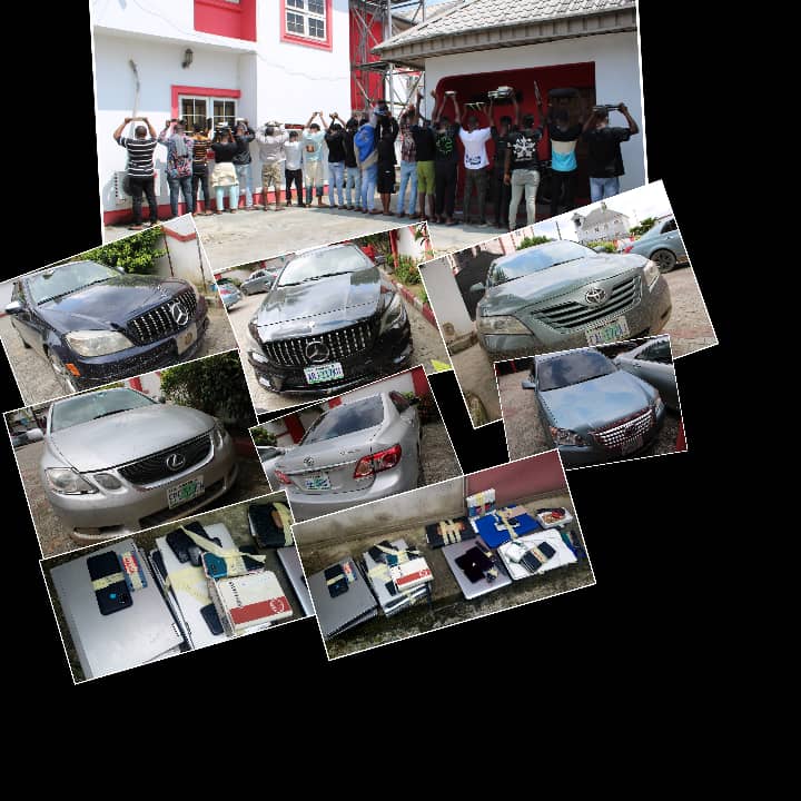 The suspects and items recovered from them