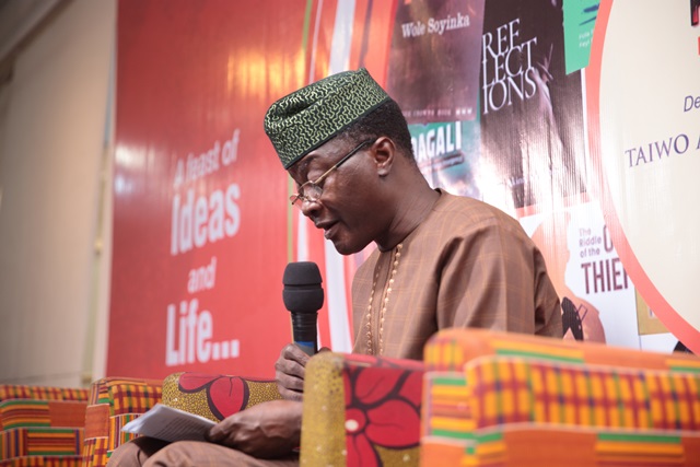 Kunle Ajibade speaking at the event