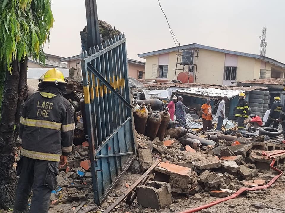 Updated: 5 killed in Lagos gas explosion (photos, videos) - P.M. News