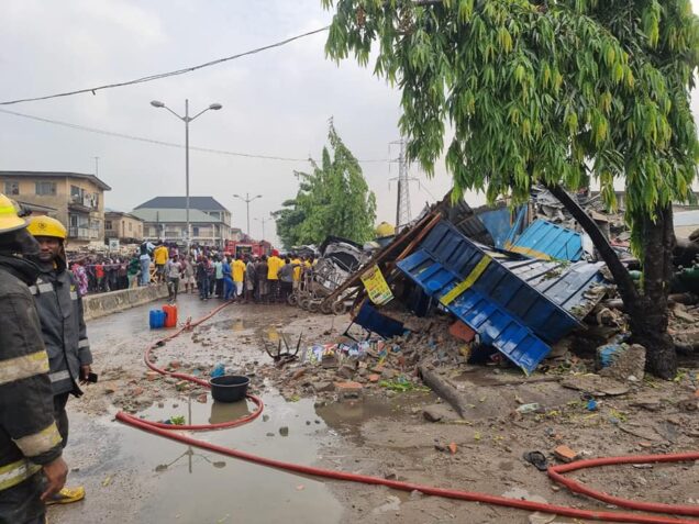 Updated: 5 killed in Lagos gas explosion (photos, videos) - P.M. News