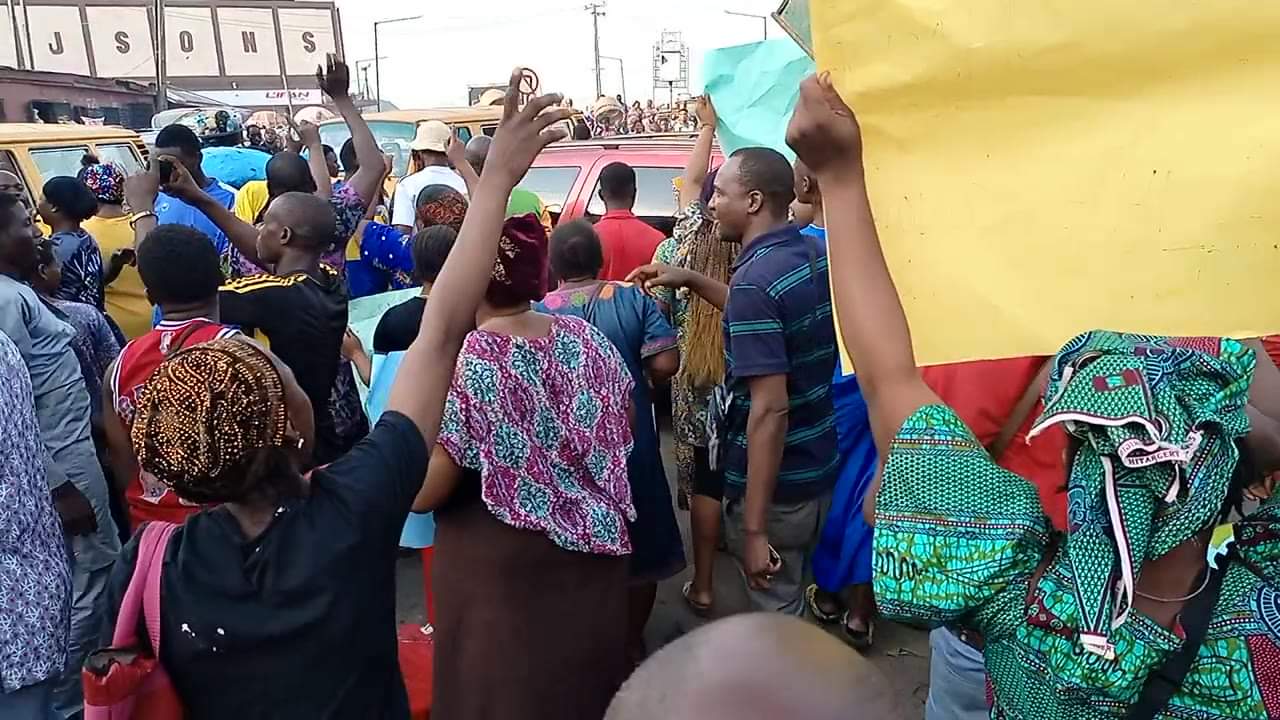 Protest in Oyingbo Market