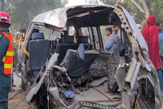 School-bus-wrecked-by-train-in-Pakistan