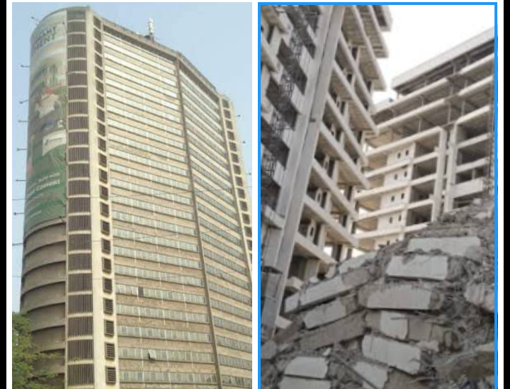 Photos Between Cocoa House and Ikoyi Collapsed Building P.M. News