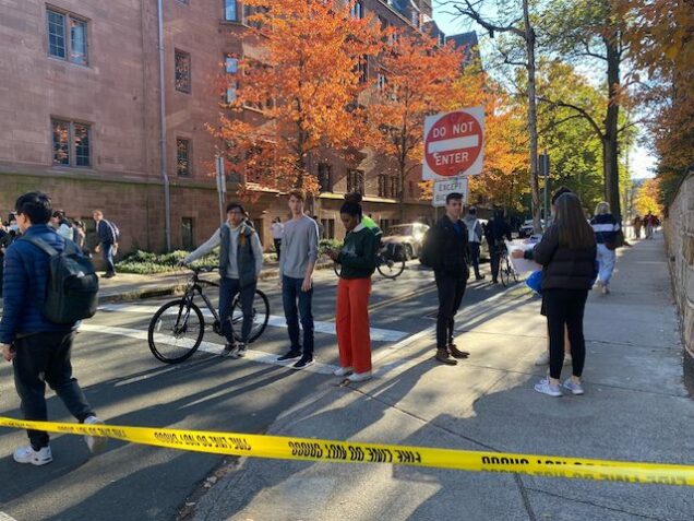 Students at Yale University on Friday. Photo Yale Daily News