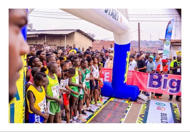 The runners at the Bigi Abeokuta 10km race