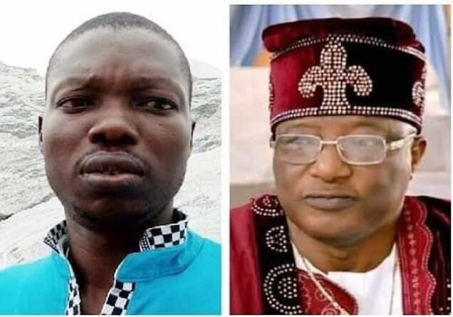 Timothy Adegoke and Chief Adedoyin, whose son is wanted by the police