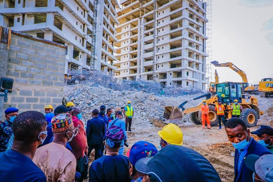 Tinubu, Gov. Sule and Gov. Sanwo-Olu at the site