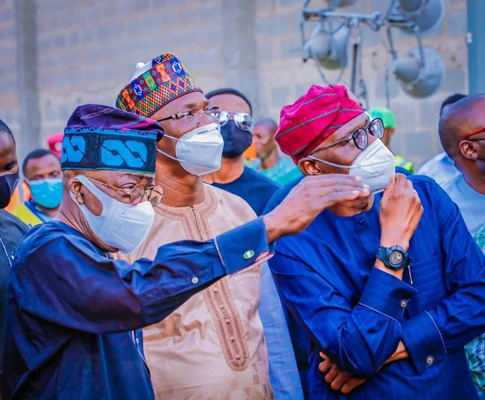 Tinubu visits site of collapsed Ikoyi building