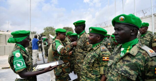 Ugandan soldiers serving in AMISOM