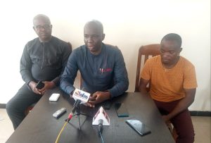 Mr Chukwuemeka Nnebe, Secretary APC, Orumba North LGA speaking at a news conference on Monday he opposes call by their party’s chairman,  Basil Ejidike, for the cancellation of November 6 governorship election.