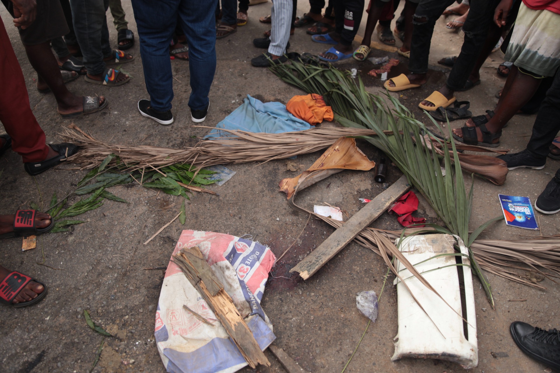 Scene of the accident at Omole Grammar school