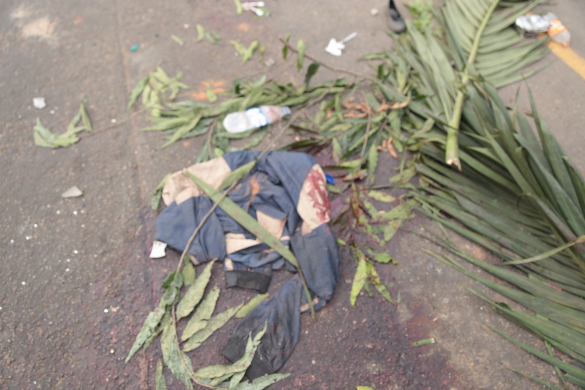 Scene of the accident at Omole Grammar school