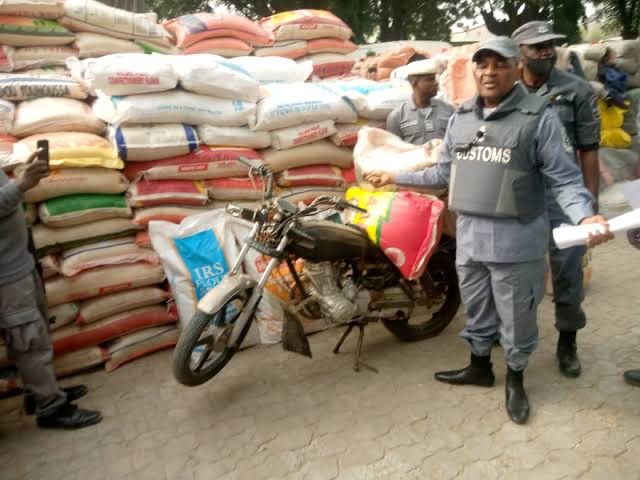 Goods seized by Nigeria Customs Service