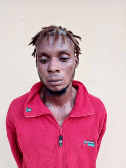 Fridge/Aircondition technician, Toheeb Akanji, aka T.cash: arrested for stabbing Damilare Oladipupo, a.k.a “No Story’’, to death