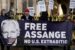 Assange supporters in London today