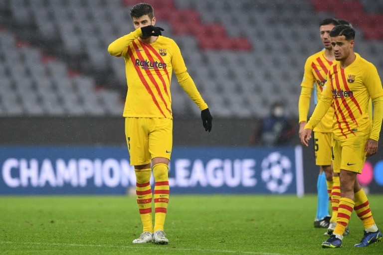 Barcelona players out of Champions League