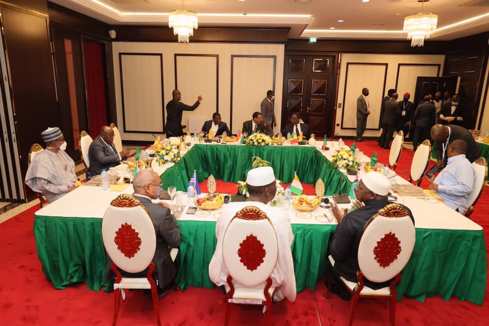ECOWAS leaders at the dinner