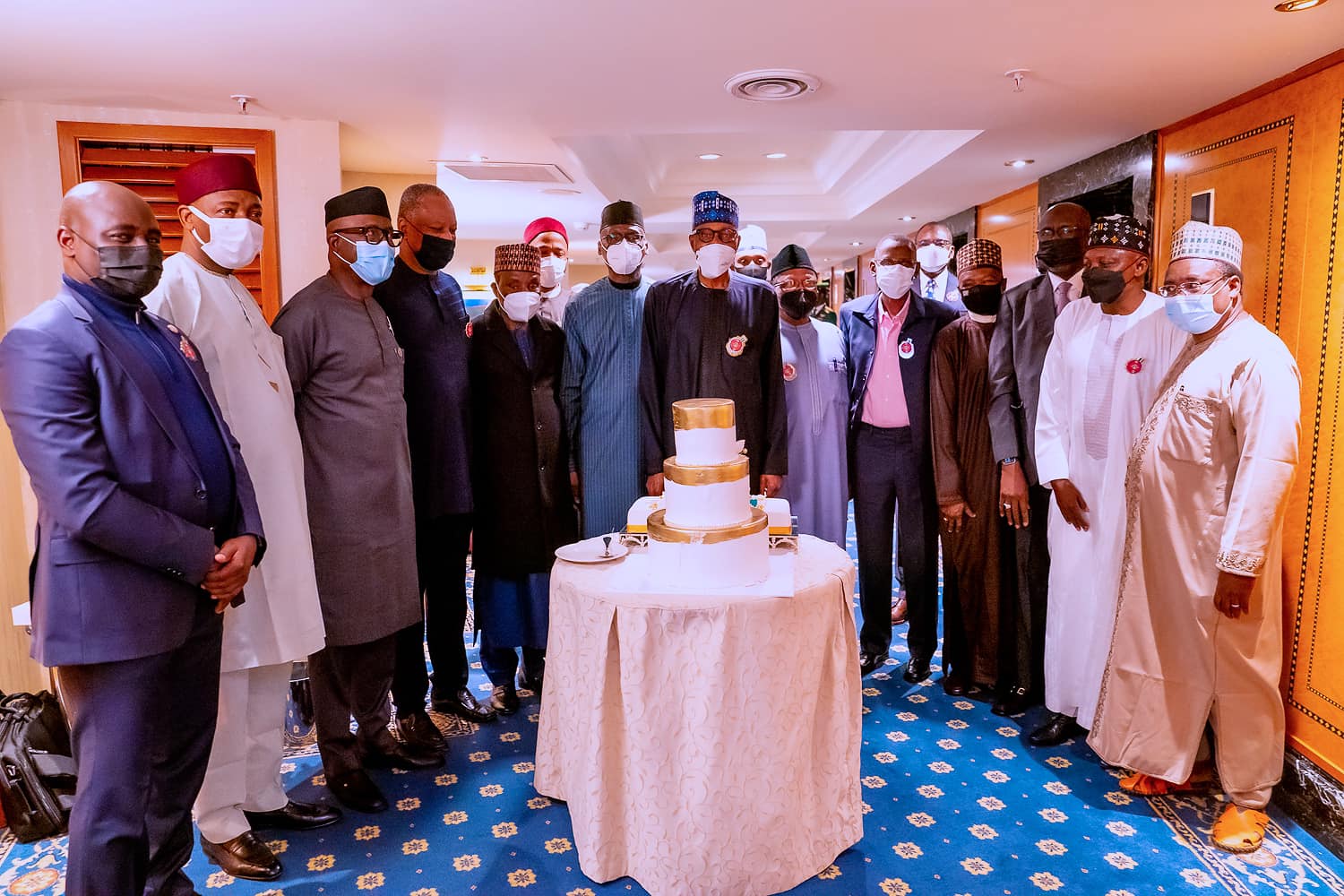 President Buhari celebrating his birthday