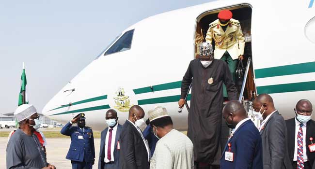 Dubai EXPO 2020: Buhari returns to Abuja