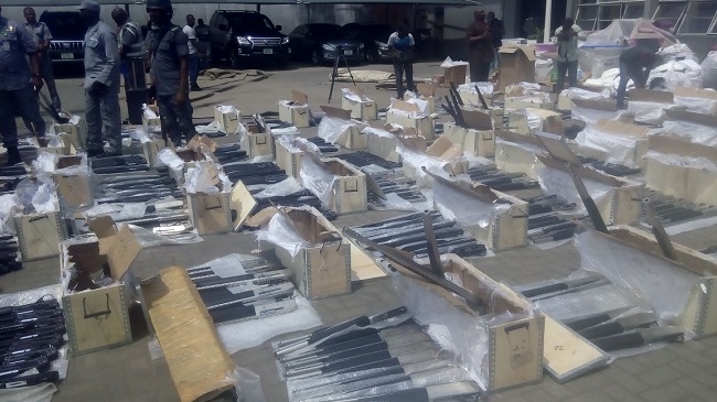 Customs intercept container laden with guns at Tin Can port