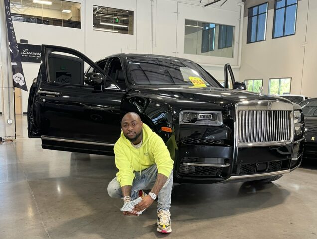 Davido in May when he paid for the Rolls Royce SUV Cullinan