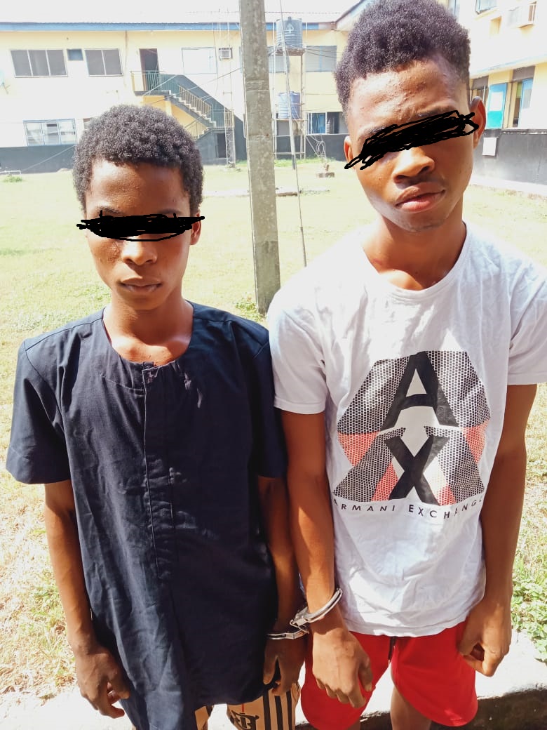 Destiny Osevaru (13) and Godstime Obioko (18): arrested over abduction of eight-year-old baby in Uromi, Edo State.