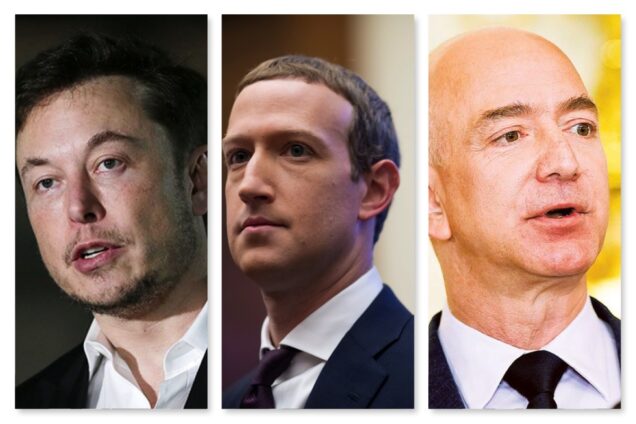 Elon Musk, Zuckerberg, Jeff Bezos