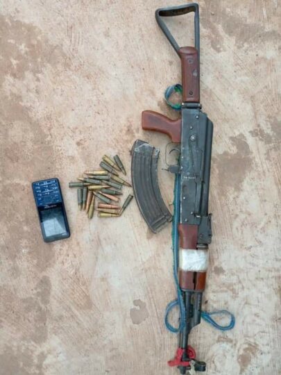 Ak-47, ammunition recovered from IPOB/ESN gang led by Godwin Nnamdi