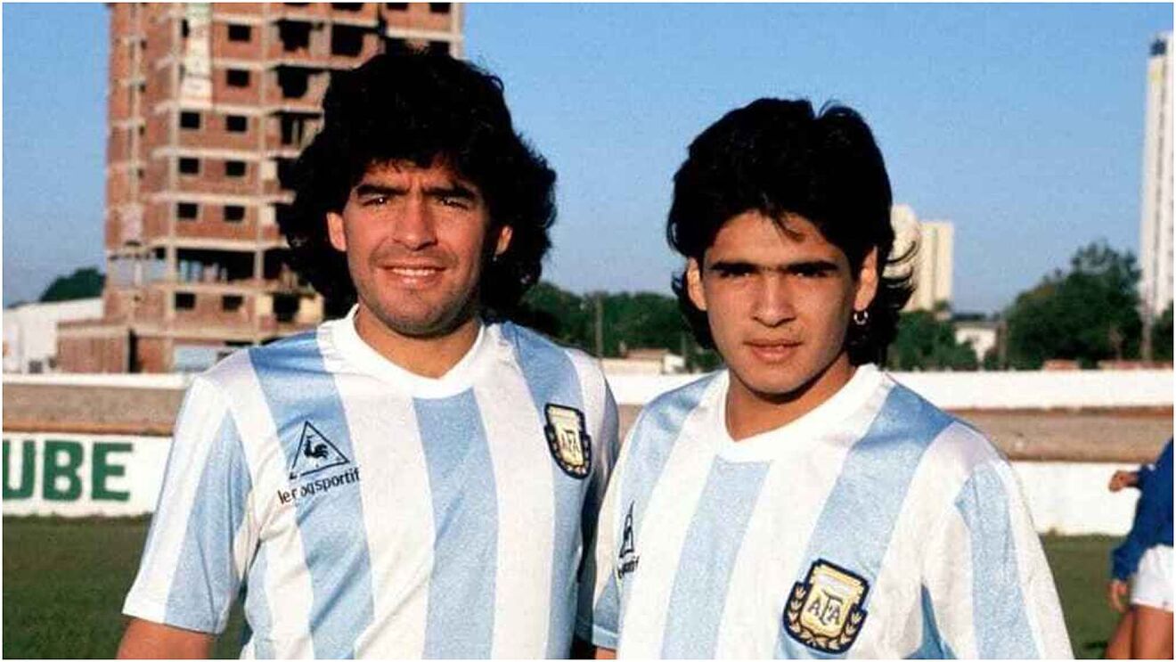 Late Diego and Hugo Maradona