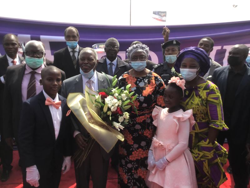 Kumuyi and his wife Esther welcomed to the Crusade ground